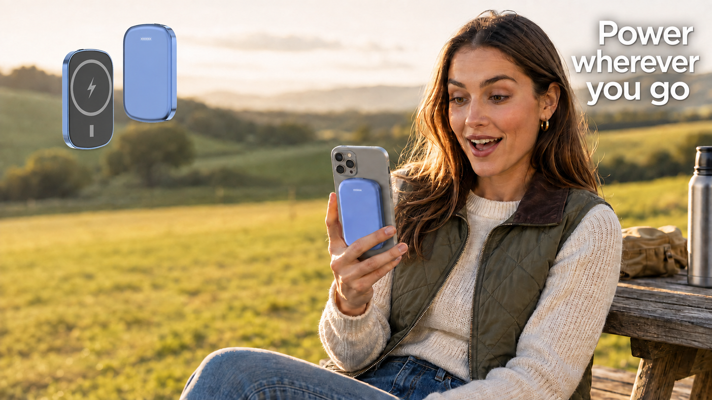 Magnetic Wireless Portable Charging Device